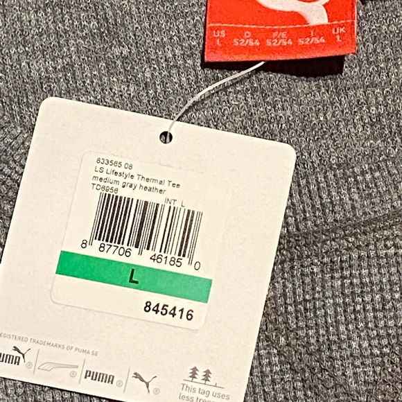 Puma Thermal Crewneck X Large Shirt Sweater - Picture 3 of 4